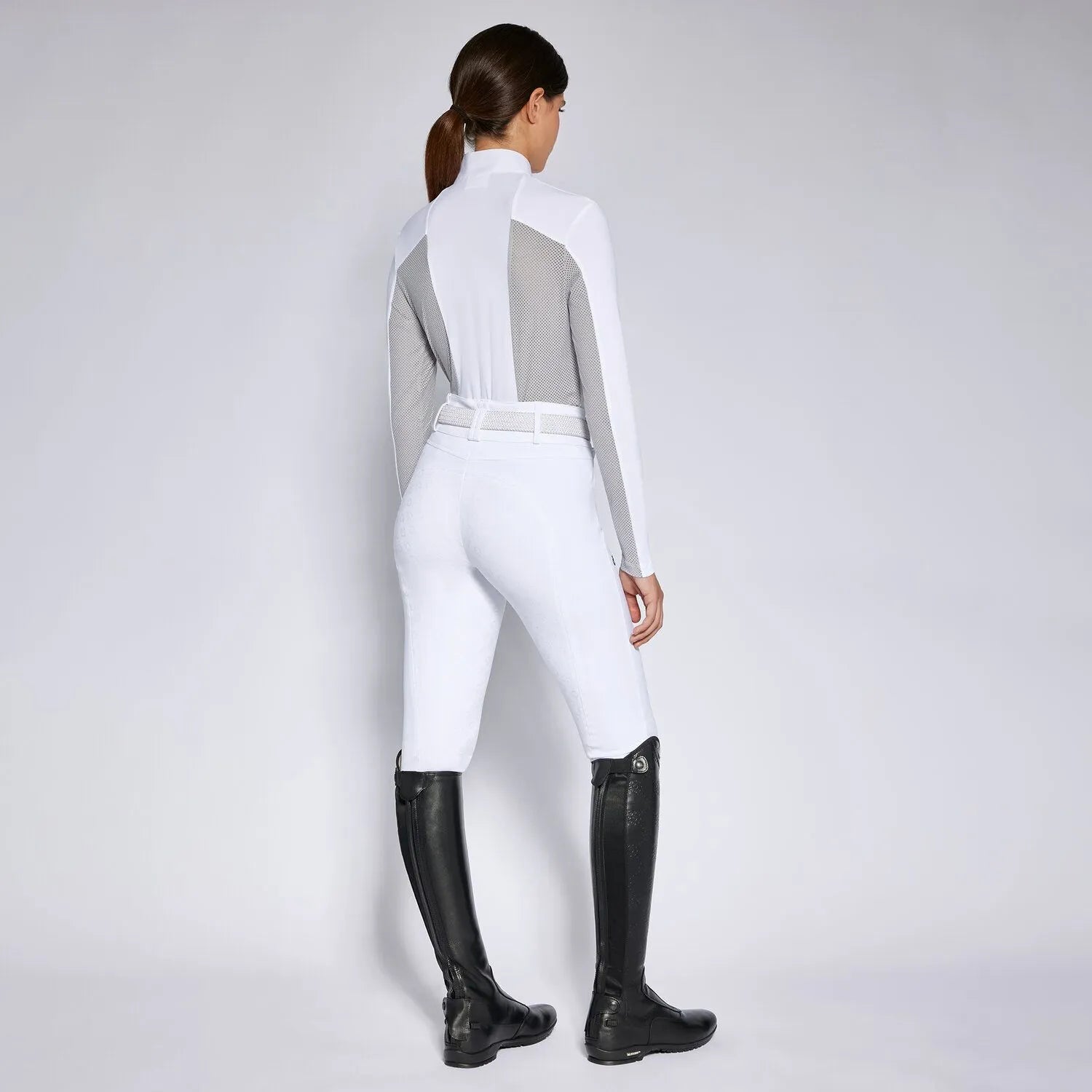 Cavalleria Toscana Women's Equestrian Polo Shirt - Breathable Performance Shirt for Horse Riding & Competition - Perfect for Show Jumping, Dressage & Equestrian Events