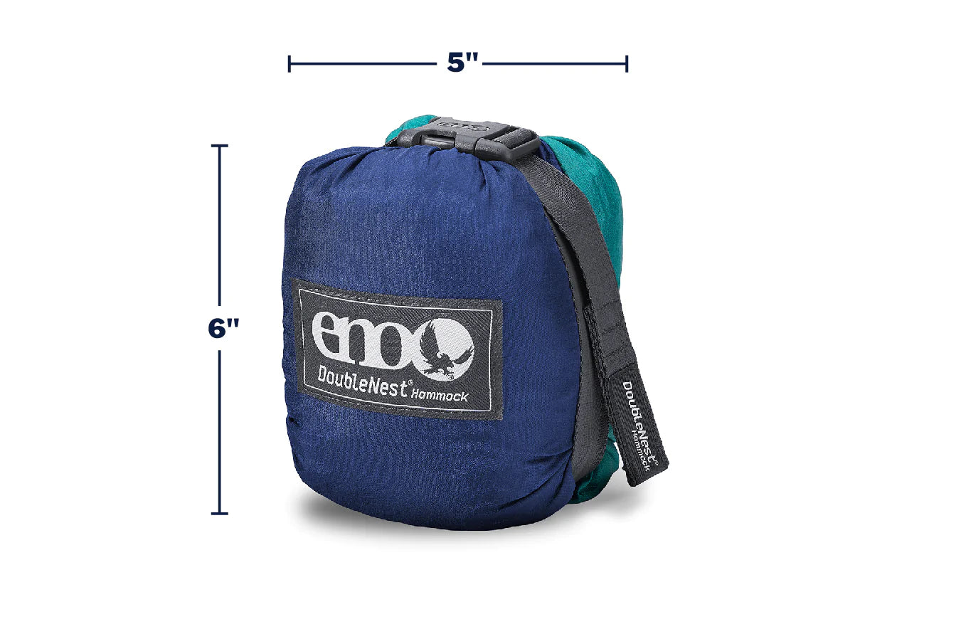 ENO DoubleNest Hammock - Lightweight Portable Camping Hammock for 2 People - Perfect for Backpacking, Hiking & Outdoor Adventures