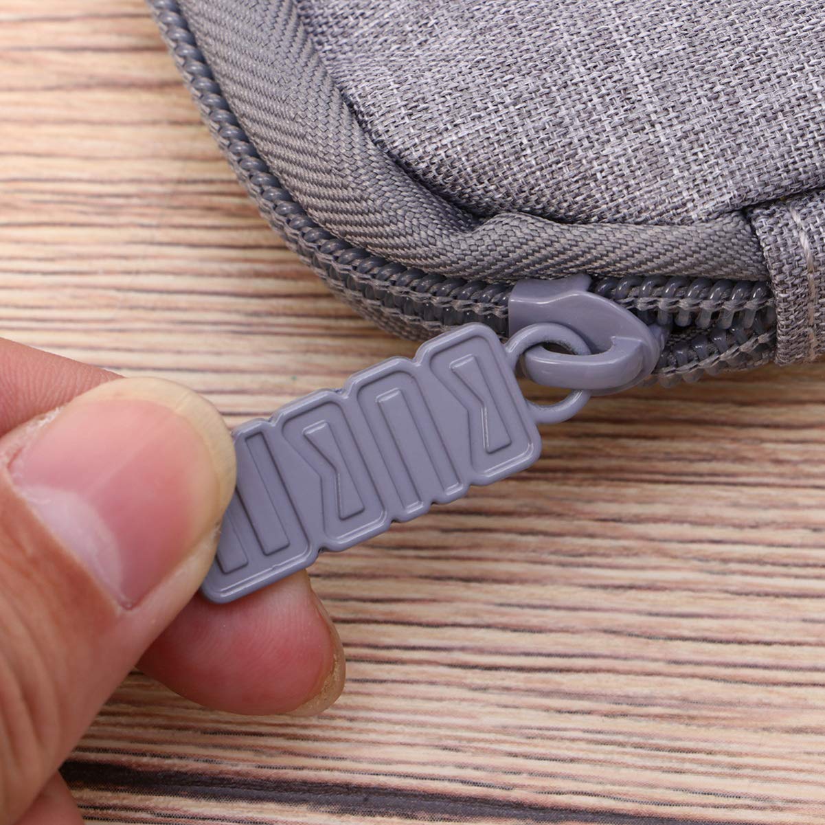 UKCOCO Waterproof Nylon Watch Band Storage Bag - Portable Organizer Pouch Case for Smartwatch Accessories (Grey) | Perfect for Travel, Gym & Home Watch Band Organization