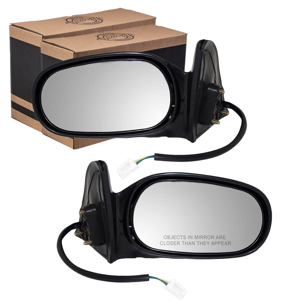 Replacement Power Side View Mirrors for Toyota Prizm & Corolla - Driver & Passenger Side Compatible with Part Numbers 94857544 & 94857543 - Perfect for Auto Repair & Vehicle Maintenance