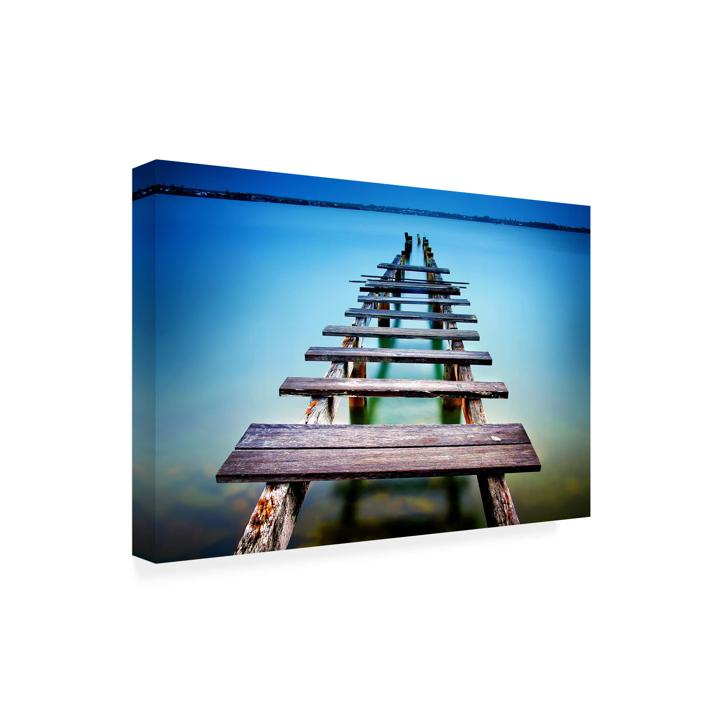 Trademark Fine Art 'Cleveland' Canvas Wall Art by Tracie Louise - Modern Home Decor for Living Room, Bedroom & Office