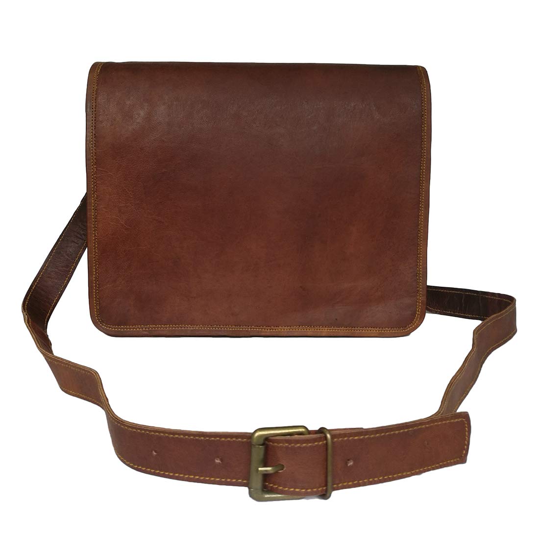 Genuine Leather Men's Crossbody Messenger Bag - Stylish Shoulder Bag for Laptop & Office Essentials - Perfect for Work, Travel & Daily Commute
