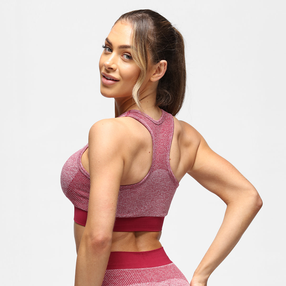 Burgundy Seamless Bra - Comfortable Wireless T-Shirt Bra for Women - Perfect for Everyday Wear, Yoga & Lounge