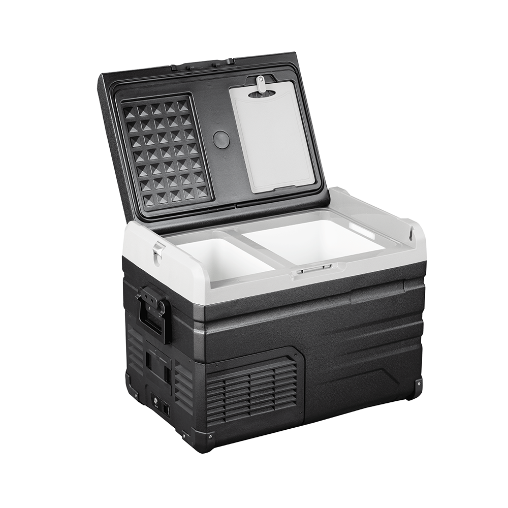 Alpicool TW35 12V/24V Portable Car Refrigerator Freezer - Dual Zone Mini Fridge for Road Trips, Camping & RV Travel - Compact Car Cooler for Food, Drinks & Medicine Storage