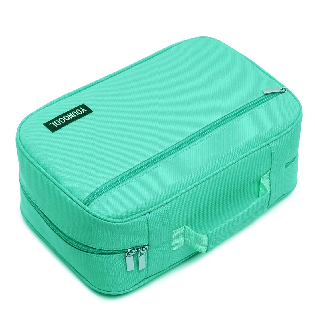 YOUNGCOL 300 Slots Pencil Case - Large Capacity Pen Holder Organizer for 200 Gel Pens, Colored Pencils, Watercolor Markers - School, Office & Art Supplies Storage (Green) - Perfect for Students, Artists & Professionals