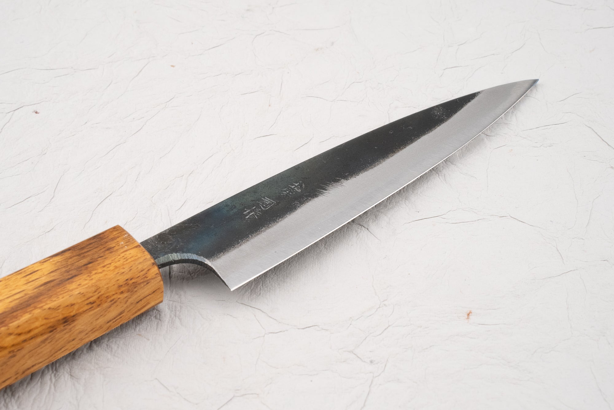 Premium Tosa Tsukasa Shiroichi Kurouchi Yanagiba Petty Knife 120mm - Japanese Handcrafted Kitchen Knife for Slicing, Peeling & Precision Cutting