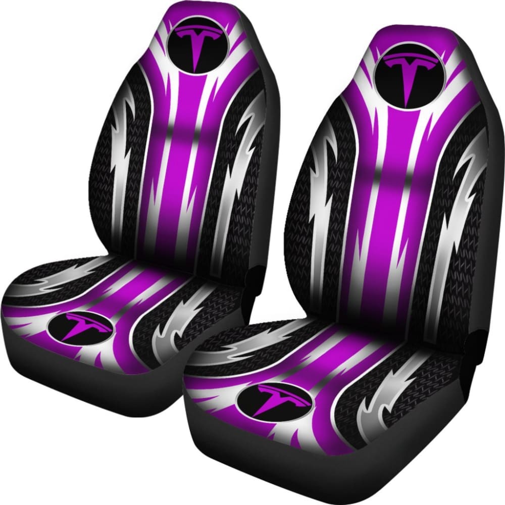 Premium 2-Piece Front Tesla Seat Covers - Soft Pink (Model 144627) | Waterproof & Anti-Slip Protection | Perfect for Model 3/Y/S/X | Enhance Comfort & Style for Daily Commute, Road Trips & Car Interior Protection