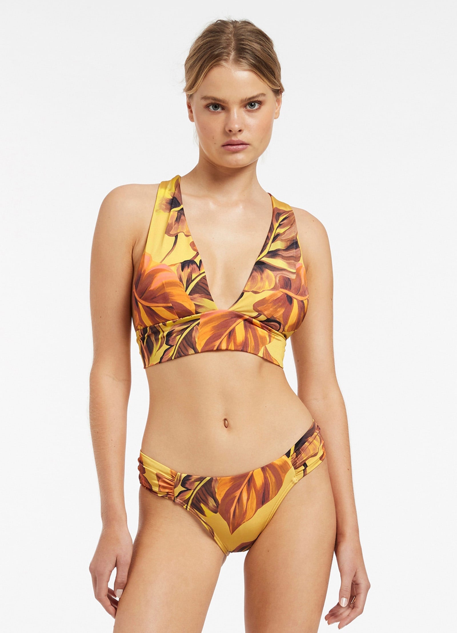 Palmas Ruched Hipster Underwear - Comfortable & Sexy Citrus Print Panties for Women | Perfect for Everyday Wear & Lounge