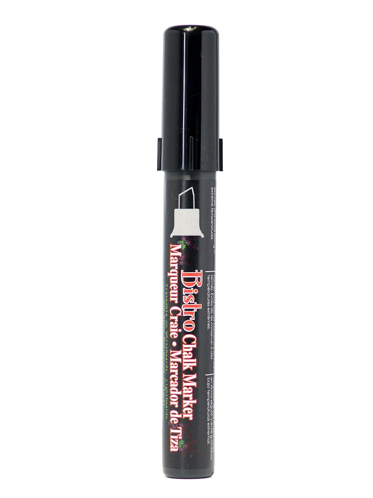 Marvy Uchida Bistro Chalk Markers - 12 Pack Black Chisel Tip Markers for Whiteboards, Glass & Chalkboards - Ideal for Restaurants, Cafes & Classroom Decor