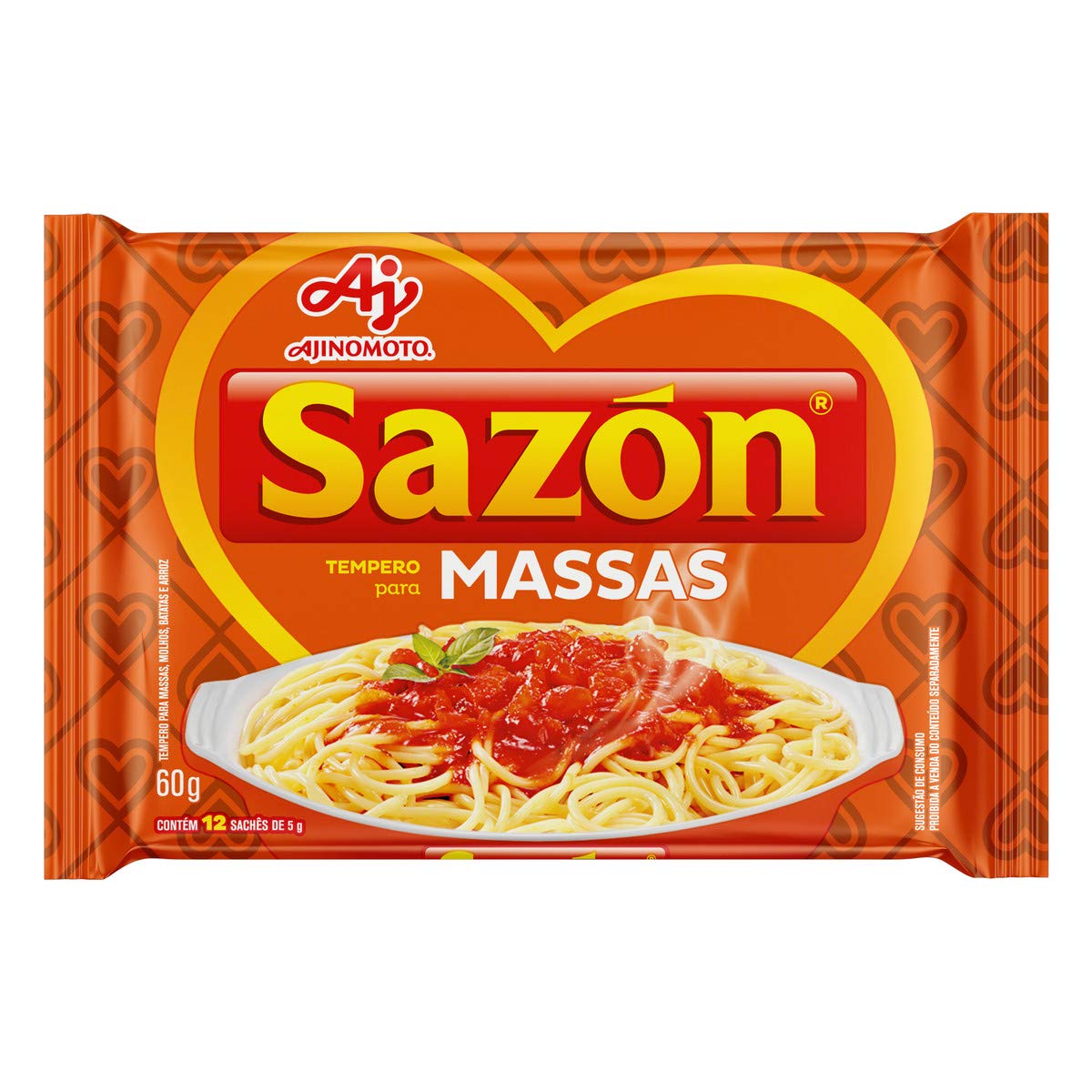 Authentic Sazon Seasoning & Pasta Blend - 60g (12x5g Packets) - Perfect for Potatoes, Rice, Meats & Latin Dishes - Enhance Flavor in Soups, Stews & Everyday Cooking