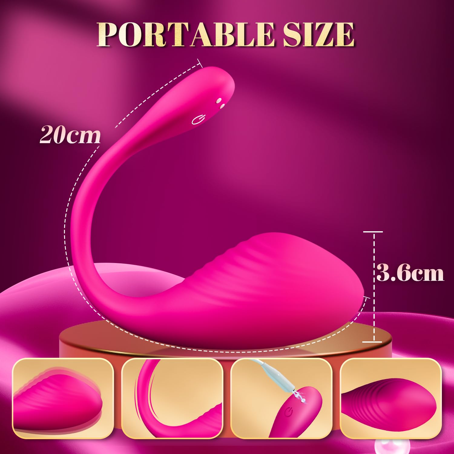APP Controlled Vibrating Panty Egg - 9 Powerful Modes Wearable Vibrator for Women, Long Distance Couple Sex Toy, Remote Control Adult Toy for Romantic Nights & LDR Play