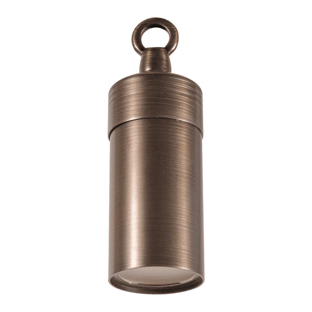 12V LED Low Voltage Brass Cylinder Pendant Light Fixture - 4x/8x/12x Package with 5W 3000K Warm White Bulb - Perfect for Kitchen Island, Dining Room, and Bar Lighting