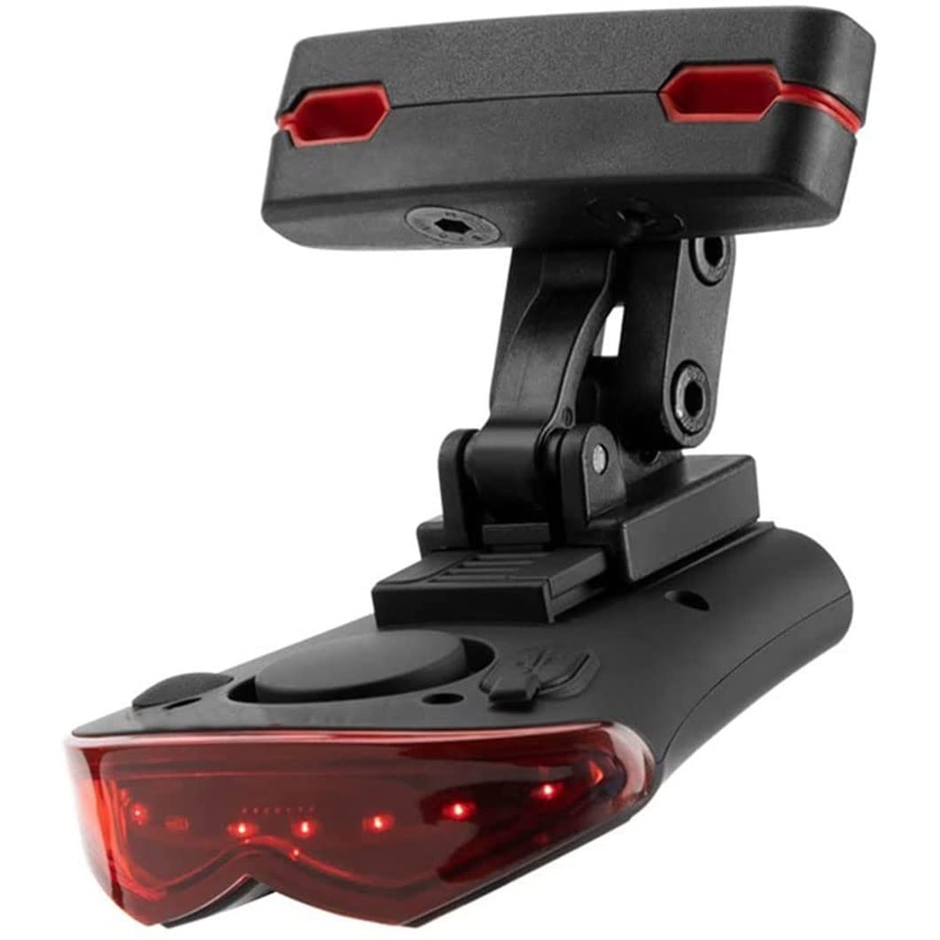 WENZHE USB Rechargeable Bike Tail Light - Bright LED Red Warning Light, Waterproof Bicycle Rear Light with Wireless Remote Control | Perfect for Cycling, Hiking, Camping & Outdoor Adventures