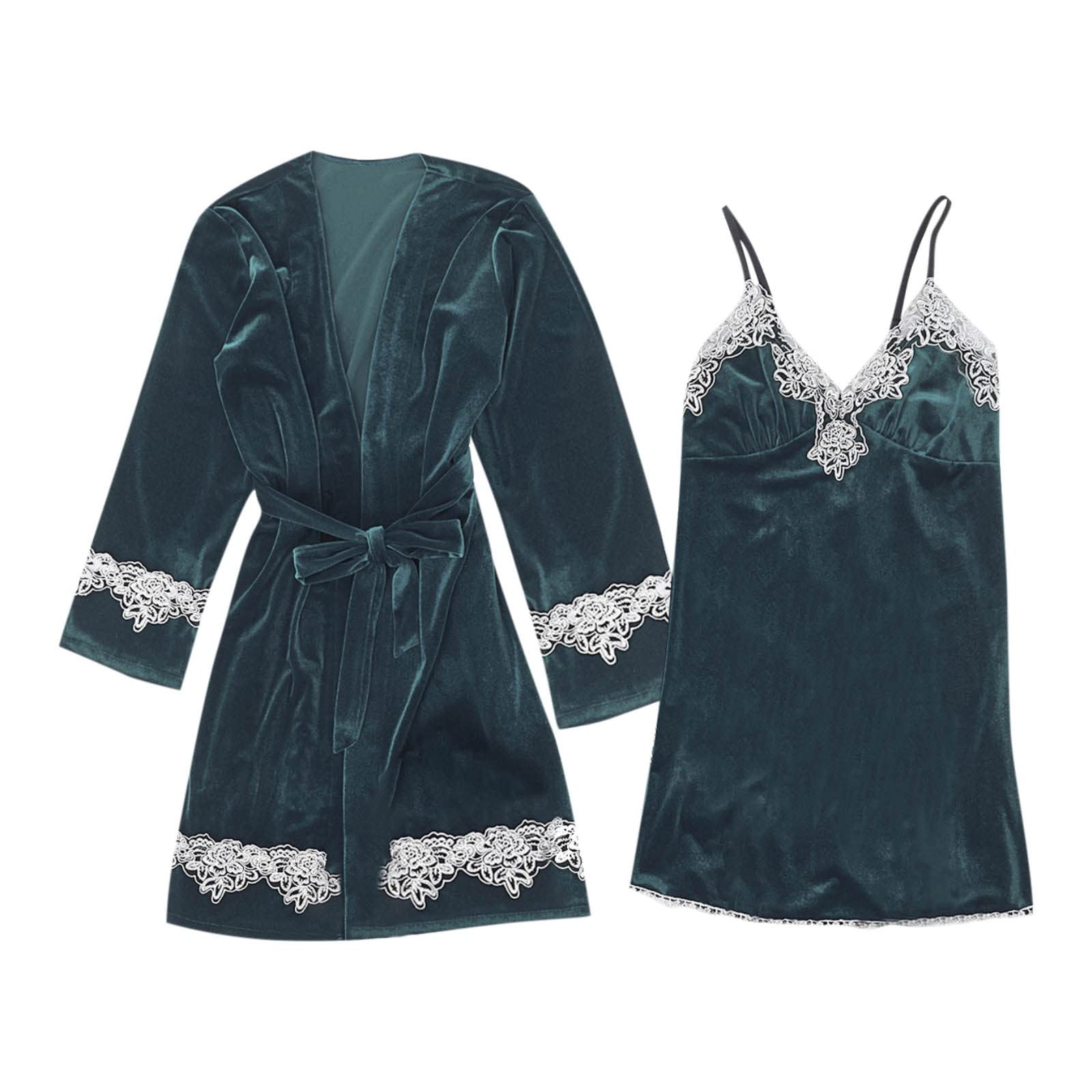 Women's Velvet Pajama Set - Gold Sleepwear for Home & Lounge