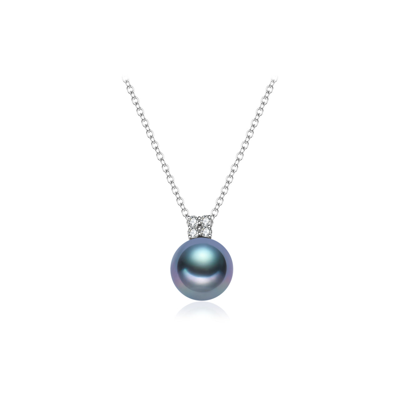 18K Solid Gold Tahitian Pearl Necklace - Genuine Saltwater Cultured Pearl Jewelry for Women - Perfect for Weddings, Parties & Special Occasions
