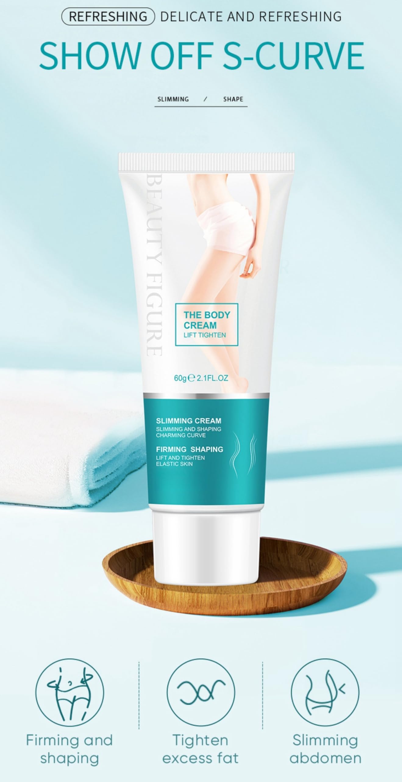 Premium Multi-Effect Body Massage Cream - Firming, Moisturizing & Skin Tightening Beauty Cream for Cellulite Reduction & Body Contouring | Perfect for Post-Workout Recovery, Spa Days & At-Home Self Care Routines