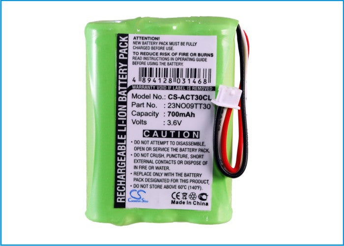 Agfeo DECT 30 DECT C45 700mAh Replacement Battery for Cordless Phone - Long-Lasting Green Power Solution for Home & Office Communication