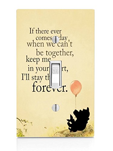 Inspirational Life Quote Light Switch Plate Cover - Trendy Home Decor Accessory for Bedroom, Living Room, and Office