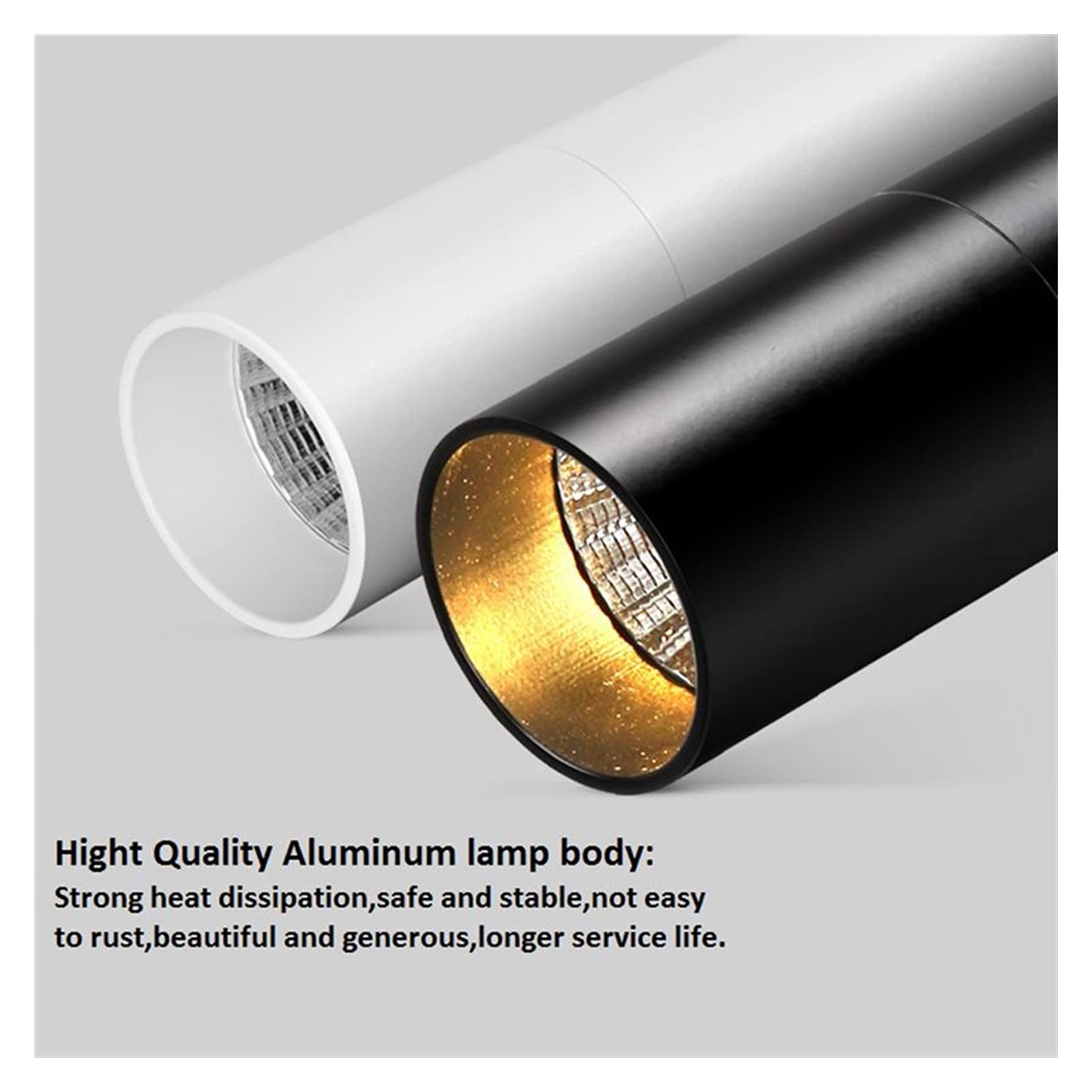 Modern Nordic LED Track Spotlight - Adjustable Black Rail Light for Home, Gallery & Retail Display - Natural White Light for Wall Accent & Exhibition Lighting