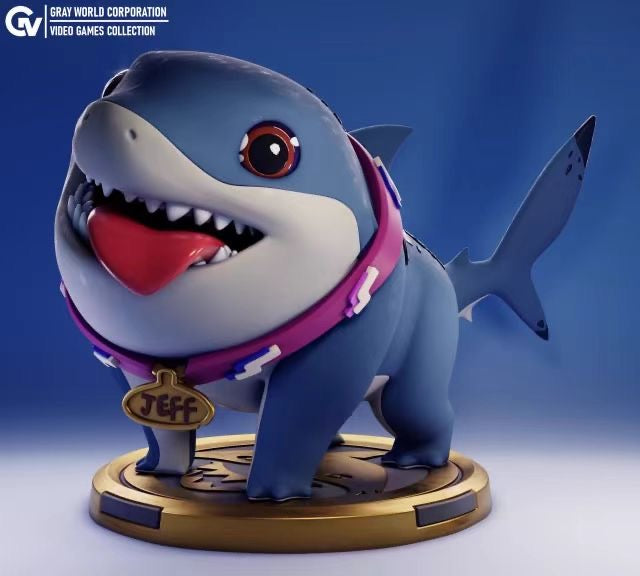 Pepeho Studio Marvel Rivals Jeff the Land Shark Collectible Figure - Official Marvel Superhero Shark Character for Display, Gifts & Game Room Decor