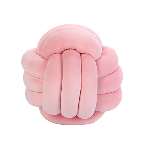 11 Inch Round Knot Pillow - Soft Decorative Throw Cushion for Bedroom, Living Room & Sofa - Perfect for Home Decor, Relaxation & Cozy Comfort