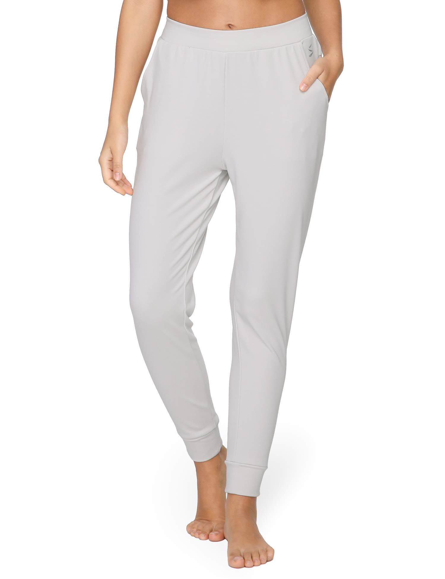 GYS Women's Lounge Pants with Pockets - Lightweight Bamboo Joggers, Yoga Sweatpants & Tapered Pajama Bottoms for Home, Travel & Relaxation