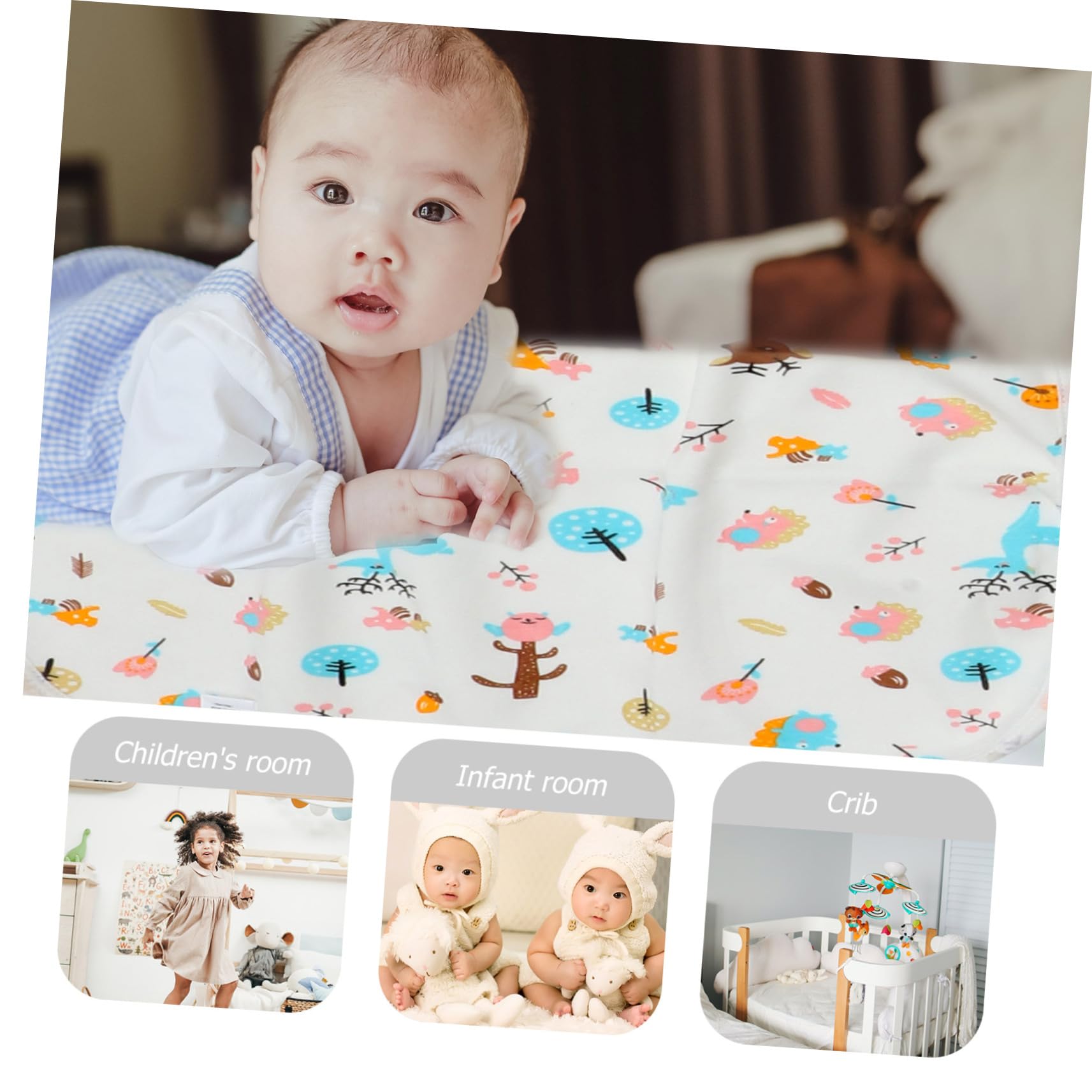 **iBasenice 12 Pcs Waterproof Pee Mattress Pad - Washable Bed Mat for Baby Changing, Incontinence & Pet Protection - Ideal for Toddlers, Elderly Care & Travel**