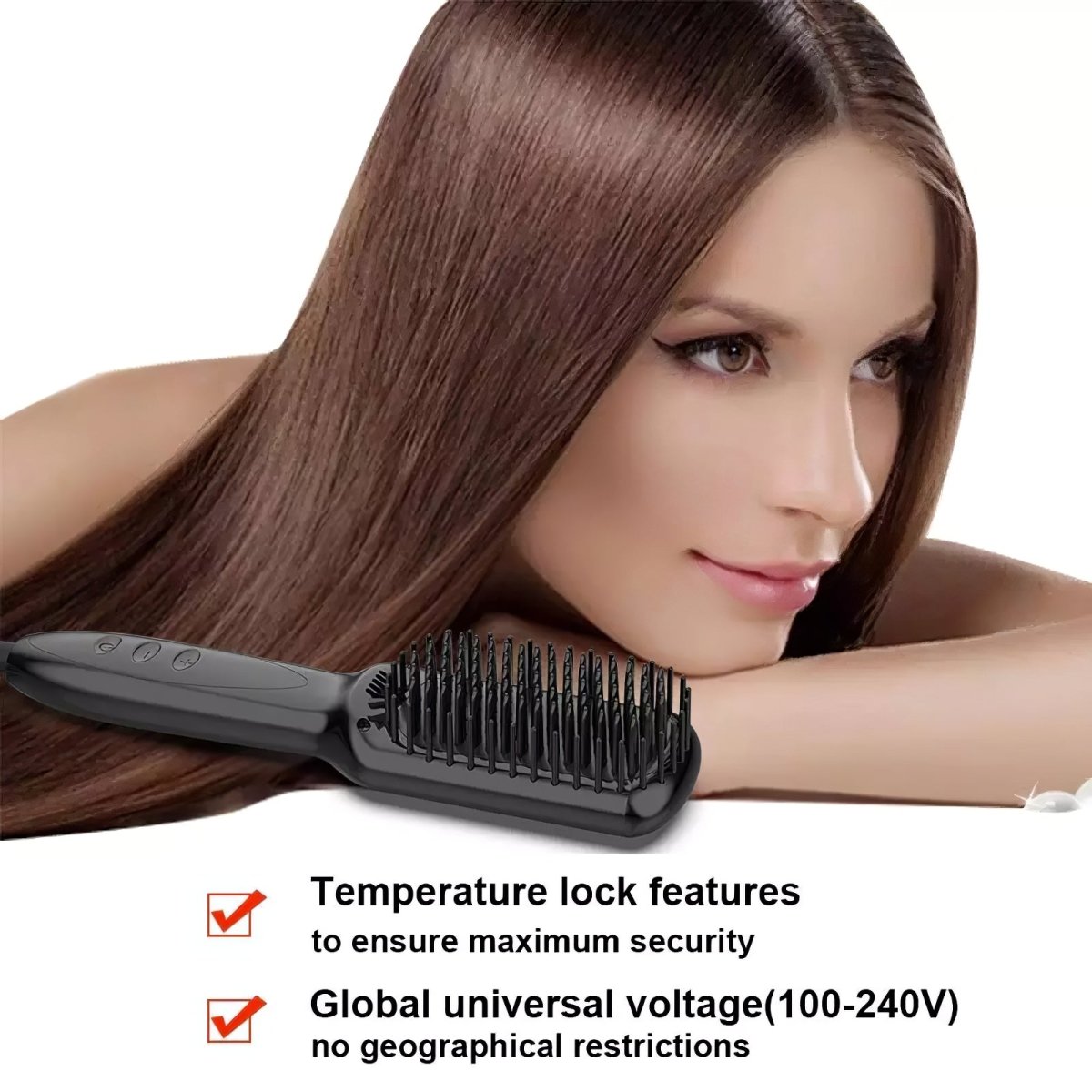 Professional LED Screen Hair Straightener with Floating Ceramic Plates & Digital Controls - Titanium Anti-Static Flat Iron for Smooth, Frizz-Free Hair - Perfect for Home Use, Salon Styling & Travel