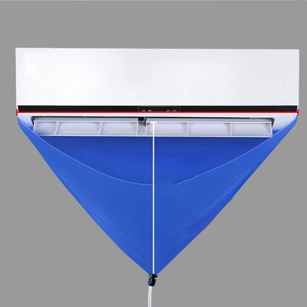 Universal Air Conditioner Cleaning Cover Bag with Tube - Reusable AC Unit Protector for Indoor & Outdoor Use - Perfect for Home, Office, and RV Maintenance