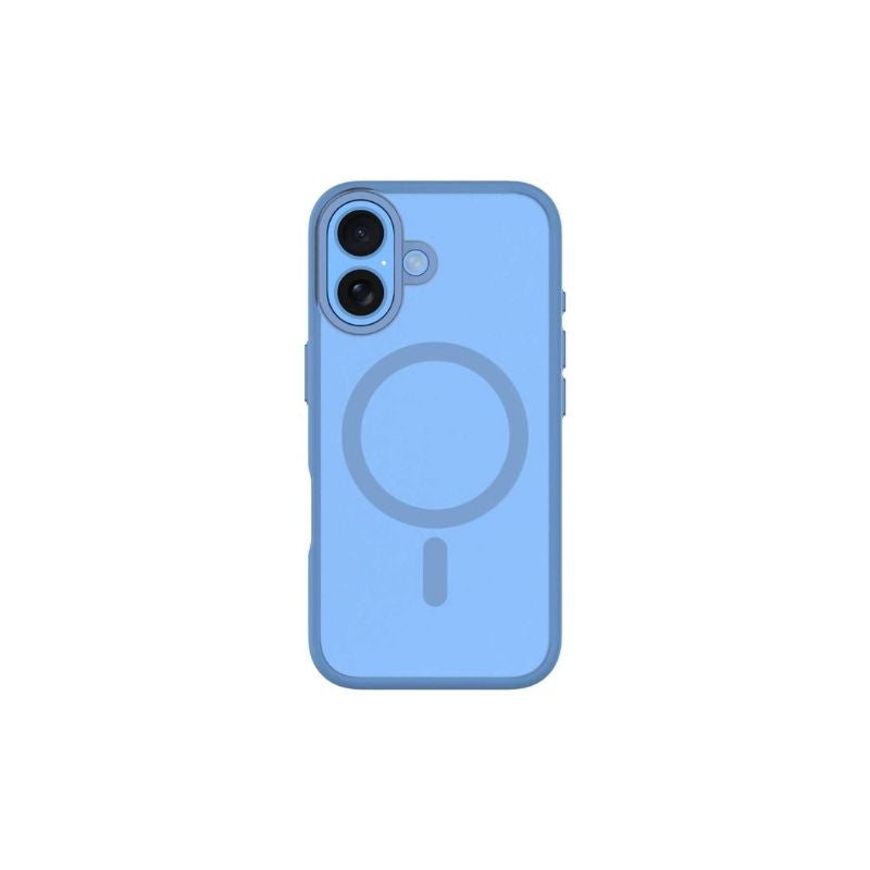 QDOS Hybrid Soft MagSafe Case for iPhone 16 Plus - Shockproof & Anti-Scratch Protection - Perfect for Work, Travel & Outdoor Activities (Blue)