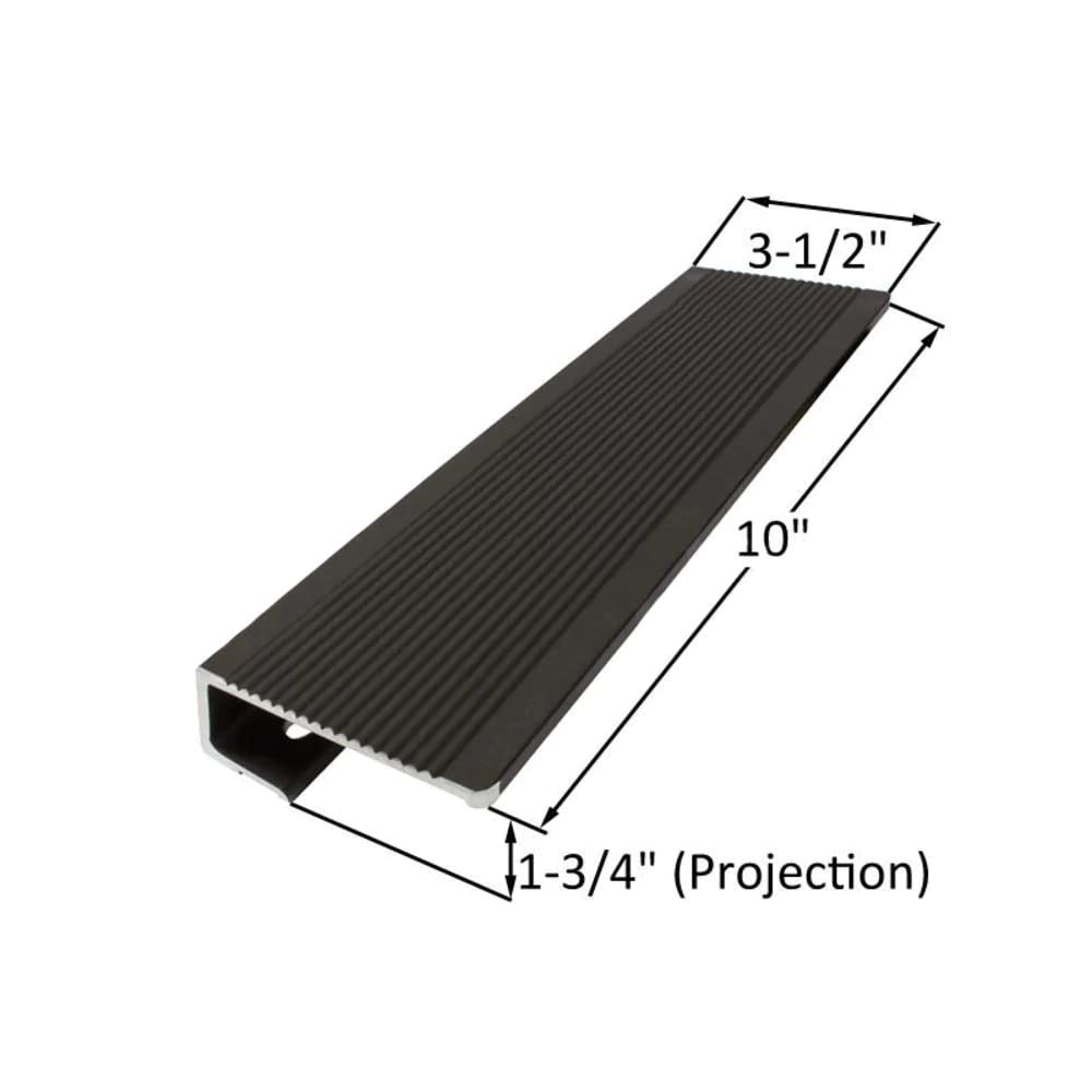 Truth Hardware Commercial Door Bronze Plate-Style Pull Handle - Durable & Stylish Entryway Hardware for Office Buildings, Restaurants & Retail Stores