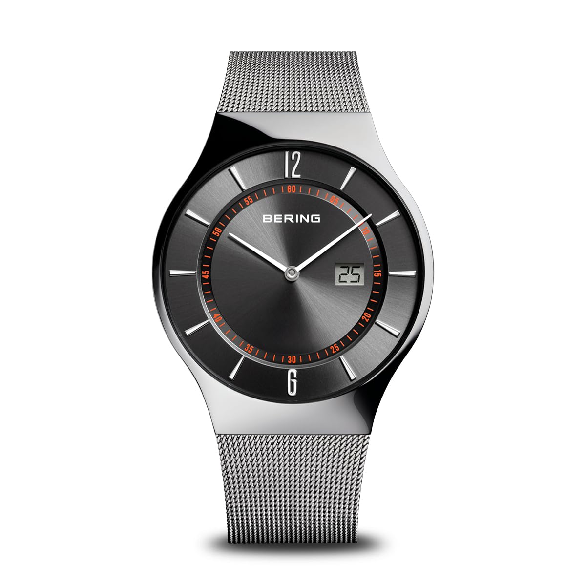 BERING Men's Watch - Radio Controlled Collection with Stainless Steel Case & Sapphire Glass, 51640-XXX, Stylish Bracelet for Business, Casual & Formal Occasions