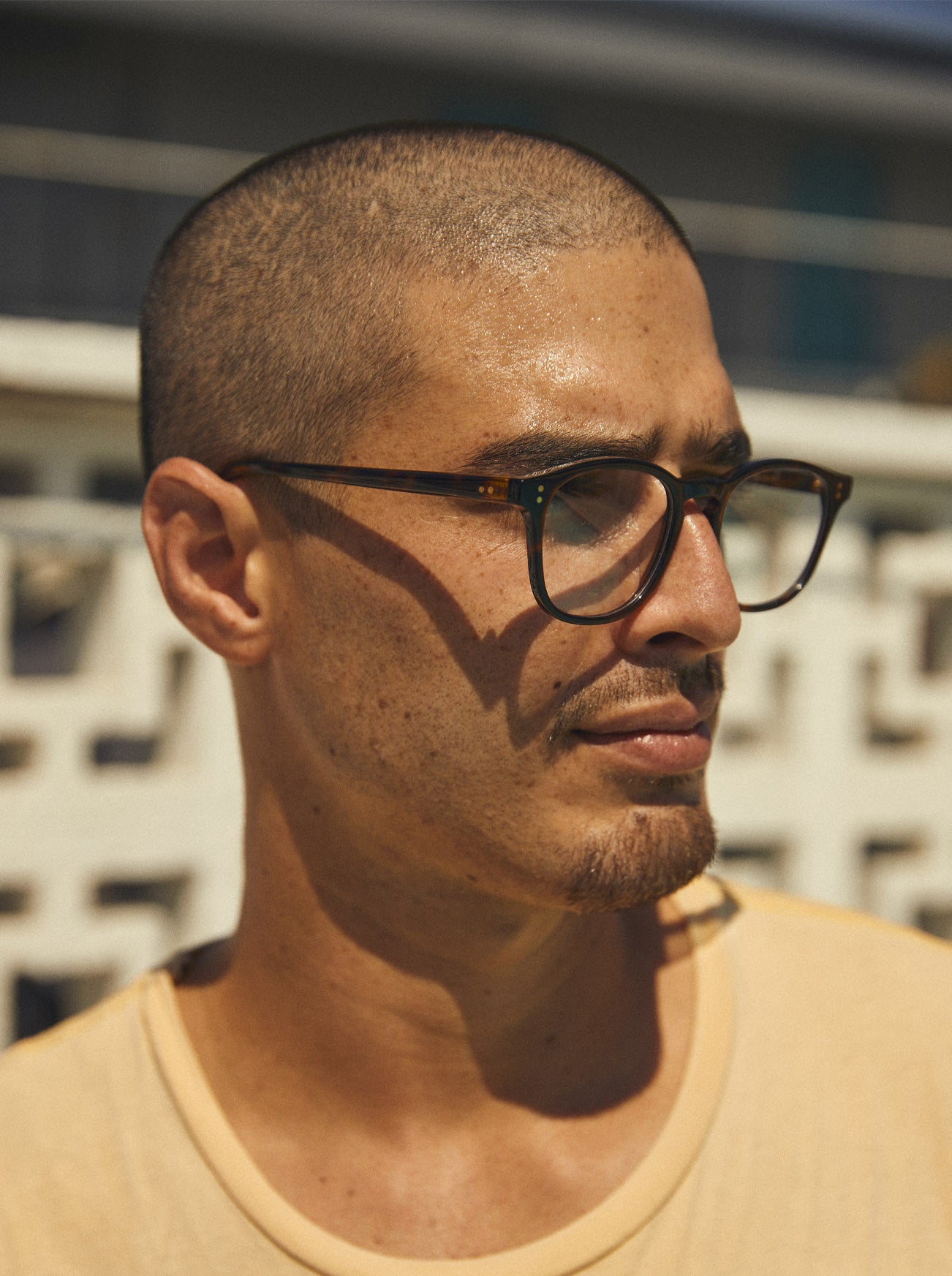 ST. MALO II Stingray Sunglasses - Clear Lens 50mm UV Protection - Stylish & Durable for Outdoor Activities, Beach, Driving & Fashion