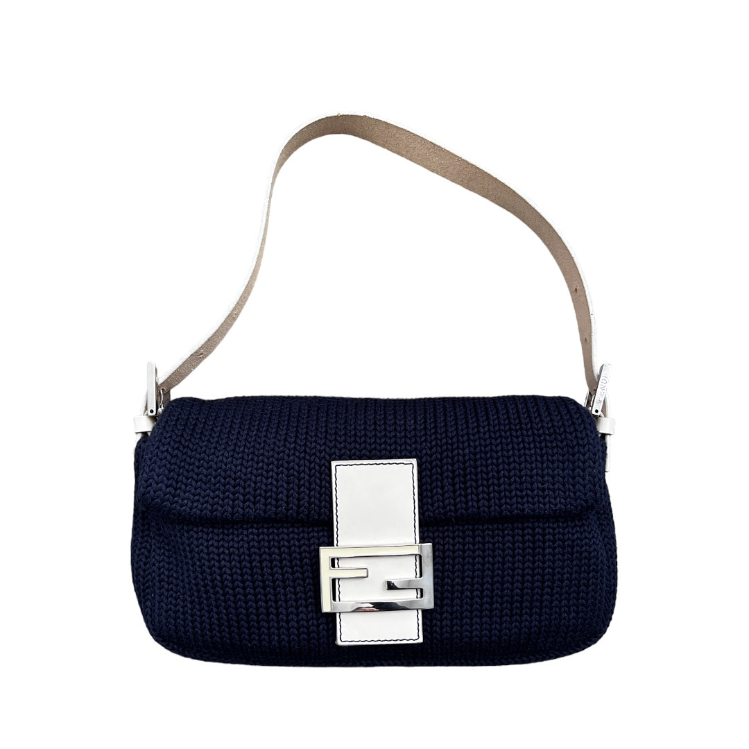 Fendi Envy Wool Knitted Baguette Bag - Luxury Designer Handbag for Women, Perfect for Parties, Work & Everyday Use