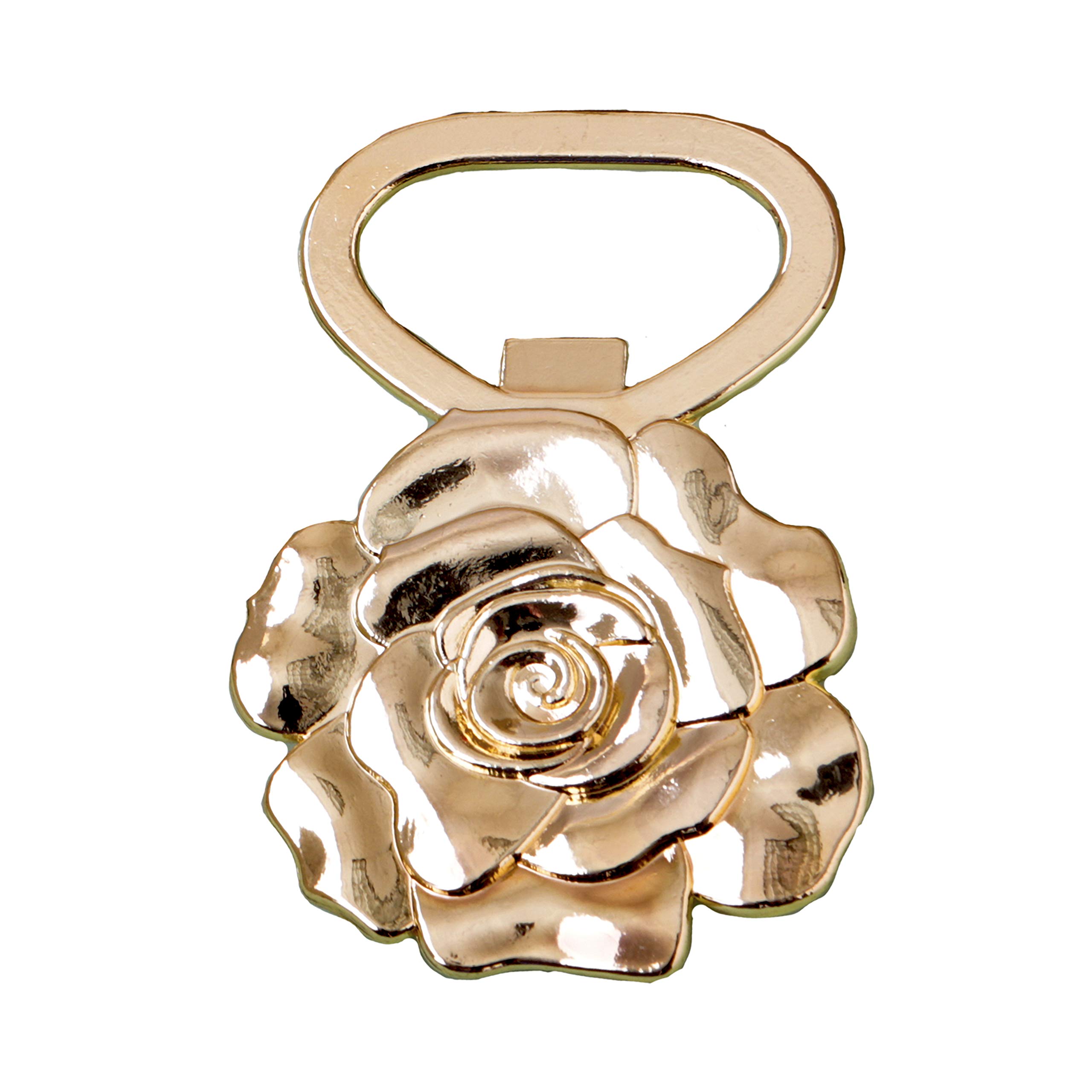FashionCraft Champagne Rose Beer Bottle Opener - Premium Metal Beverage Opener Set (40 Pack Gold) - Perfect for Wedding Favors, Party Decorations & Home Bar Accessories