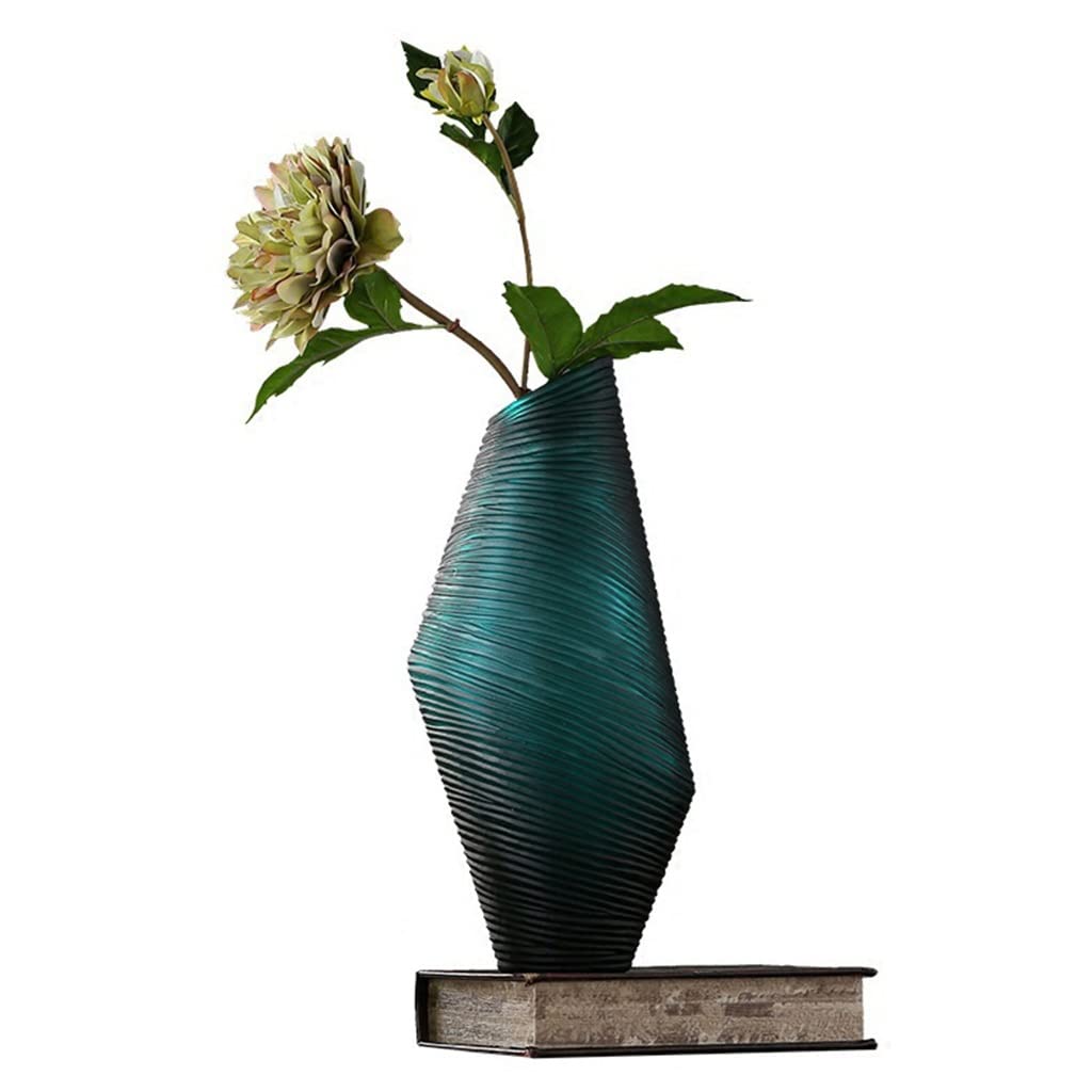 Modern Glass Vase for Flowers - Creative Home Decor Centerpiece for Living Room, Mantel, Table, Office & Bedroom - Fall Decorative Glass Vase (Style A) | Perfect for Wedding Centerpieces, Housewarming Gifts & Seasonal Home Styling