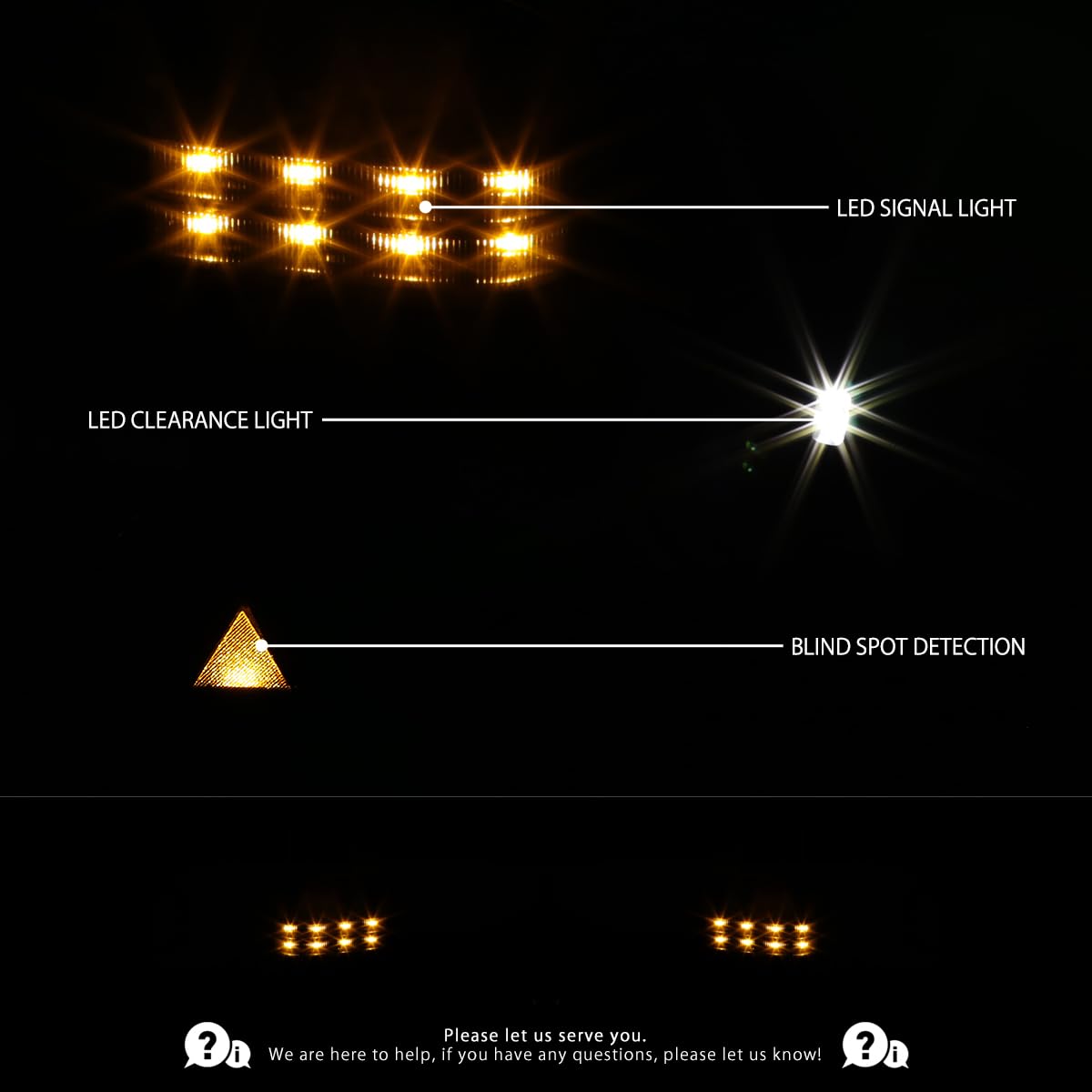 AutoHeated Power Towing Mirrors for Toyota Tundra 2007-2021 & Sequoia 2008-2017 - Smoke LED Turn Signals with Blind Spot Detection - Perfect for Towing, Camping & Off-Road Adventures