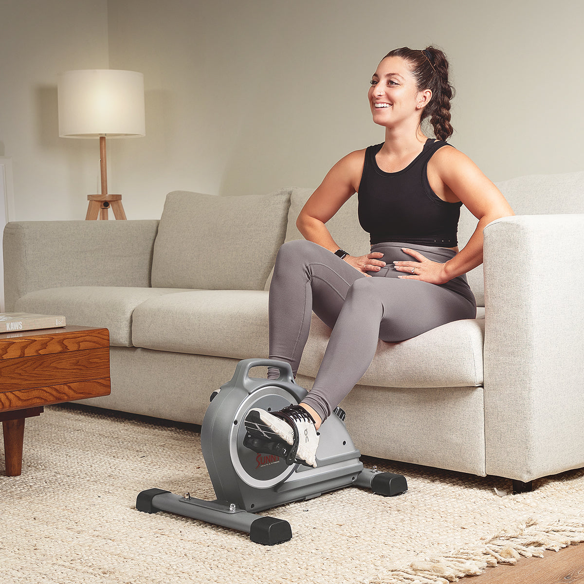 Portable Mini Exercise Bike with Magnetic Resistance - Under Desk Pedal Cycle for Home & Office Workout - Perfect for Fitness, Rehab & Sedentary Lifestyle