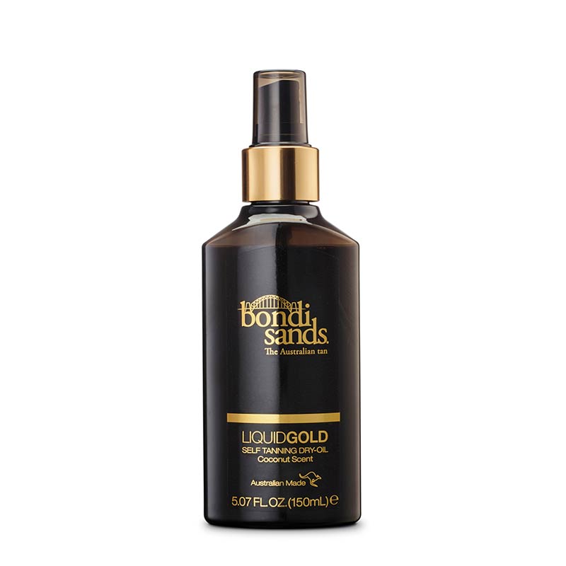 Bondi Sands Liquid Gold Self Tanning Dry Oil - Natural Sunless Tan Enhancer for Glowing Skin | Perfect for Beach, Vacation & Everyday Radiance