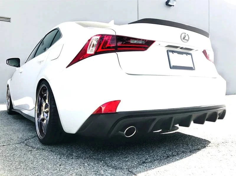 2014-2016 Lexus IS250 IS350 IS200T Rear Bumper Lip Diffuser - Sport Style PP Material for Enhanced Aerodynamics & Styling - Perfect for Car Enthusiasts & Street Racing