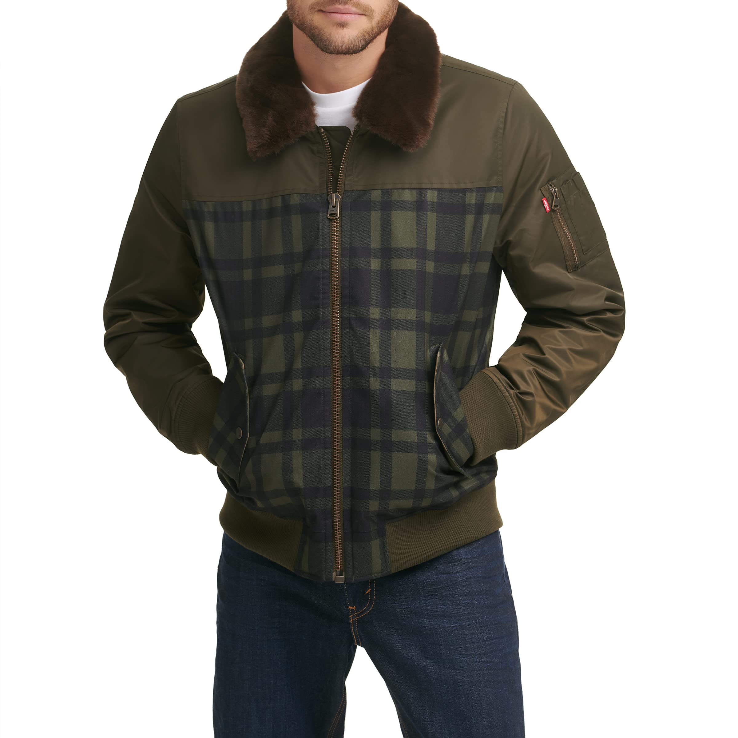 Levi's Men's MA-1 Flight Jacket - Classic Bomber Jacket for Men | Lightweight Water-Resistant Aviator Jacket | Perfect for Casual Wear, Outdoor Adventures & Street Style Fashion