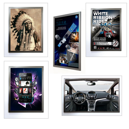 Premium Carbon Steel Picture Frame - Durable Poster Display for Home, Office & Gallery Decor - Wall Mount or Tabletop Use
