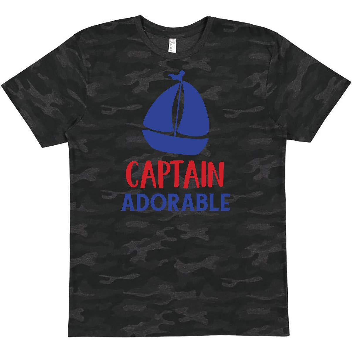 Inktastic Captain Adorable Sailing Boat Sailor Graphic T-Shirt for Men & Women - Perfect for Nautical Lovers, Beach Outings, and Casual Wear