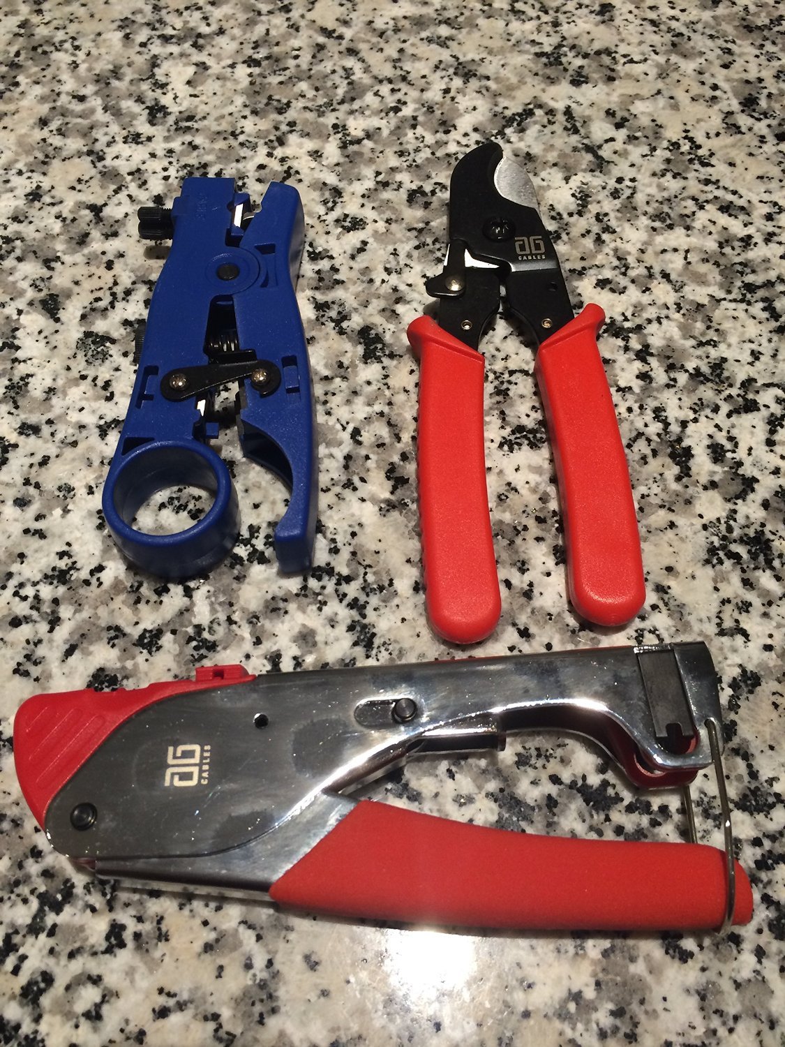 Professional Compression Tool Kit - 518 Piece Set with Stripper, Cutter & Connectors for Electrical & Network Cable Installation - Perfect for Electricians, DIY & Home Improvement Projects