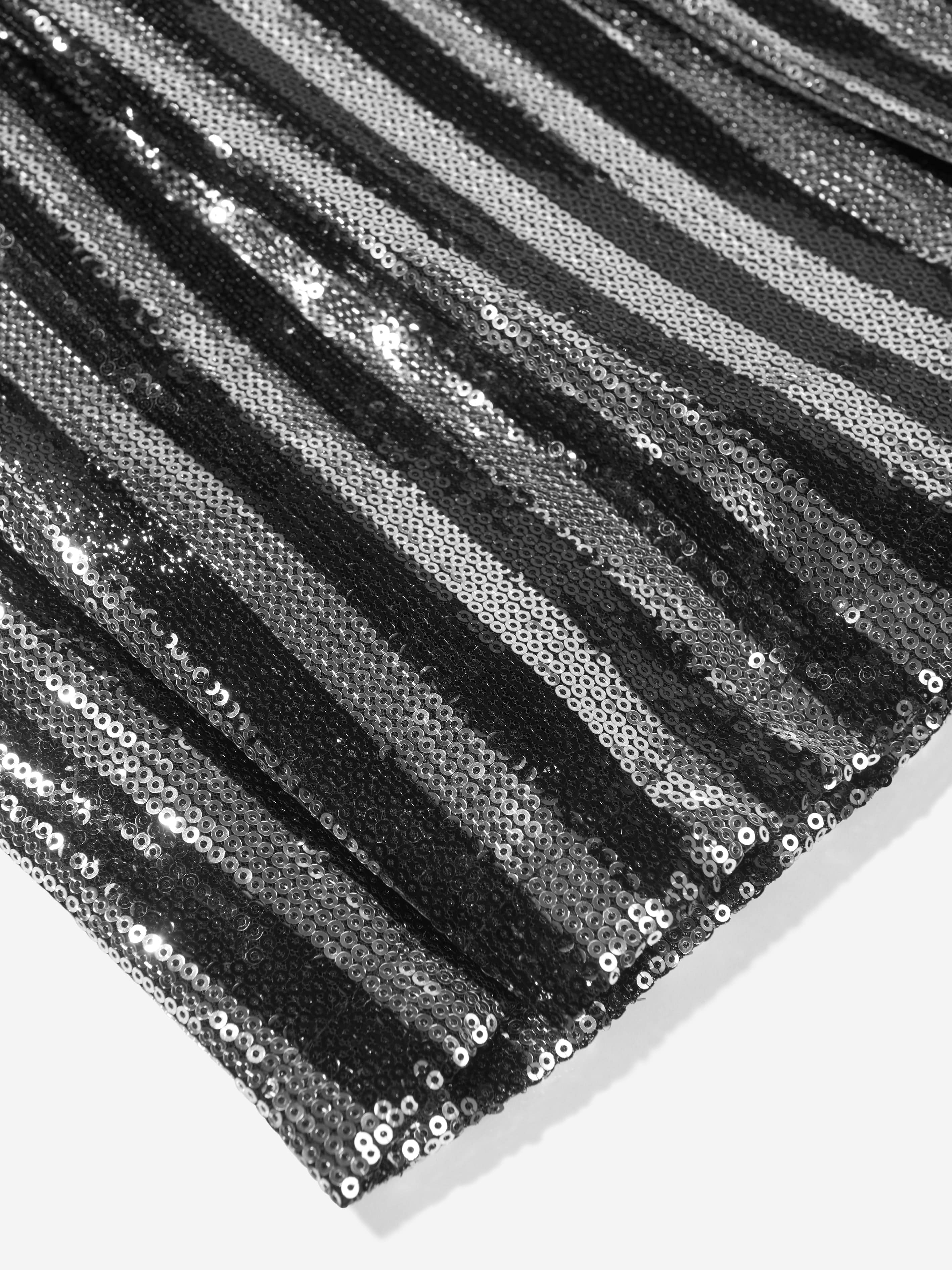 Balmain Girls Silver Pleated Skirt | Elegant Party Dress for Kids | Perfect for Birthday, Wedding & Special Occasions