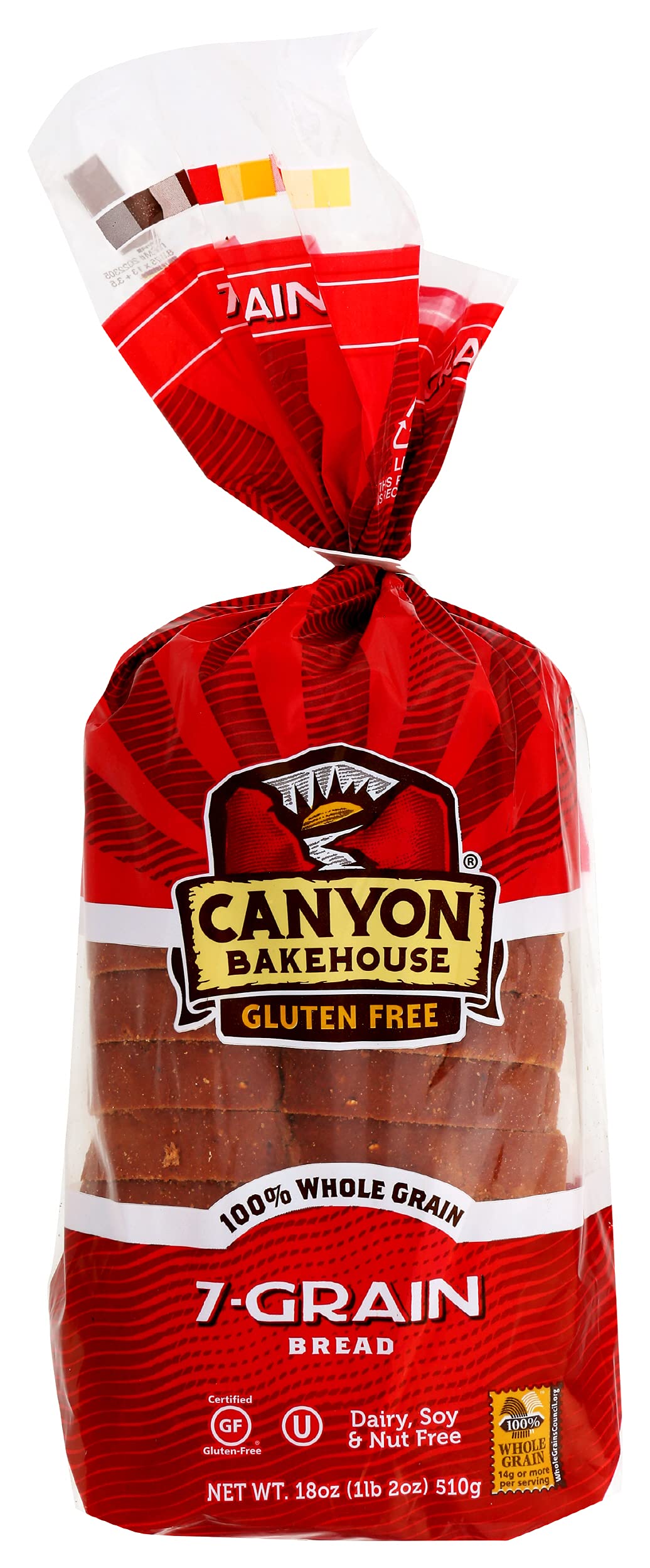 Canyon Bakehouse 7 Grain San Juan Gluten-Free Bread - 18 oz Frozen Loaf | Healthy Breakfast, Sandwiches & Toast for Celiac Diet