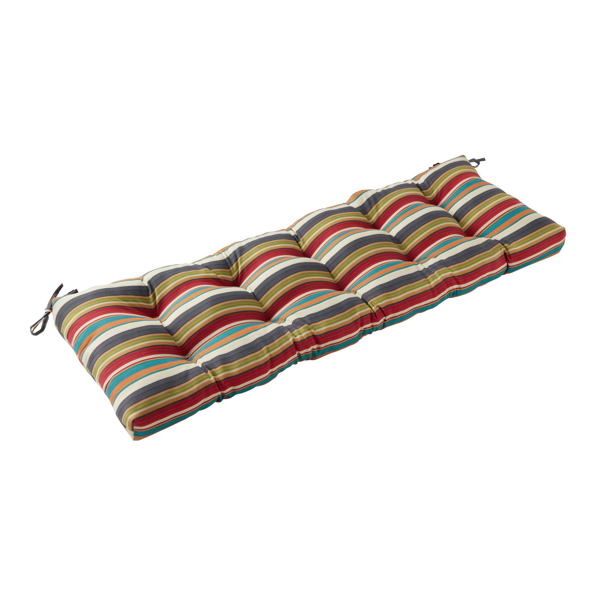 Greendale Home Fashions 51x18-inch Outdoor Bench Cushion - Waterproof & UV Resistant - Adobe Stripe Design - Perfect for Patio, Deck, Garden & Poolside Furniture
