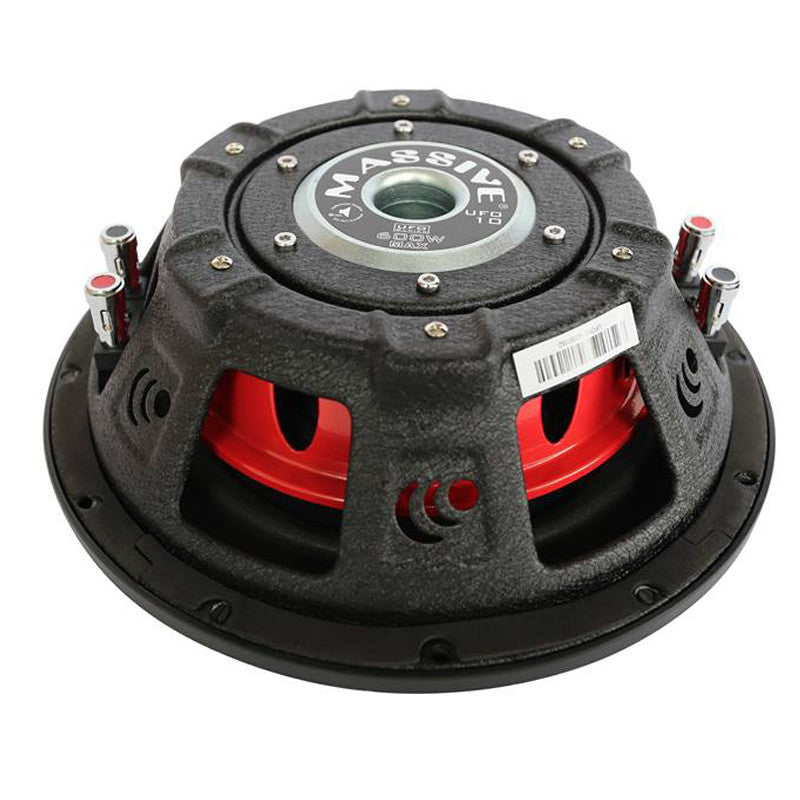 UFO10V2 10-Inch 300 Watts RMS Dual 4 Ohm Slim Car Subwoofer - Powerful Bass for Trucks, SUVs & Custom Audio Systems