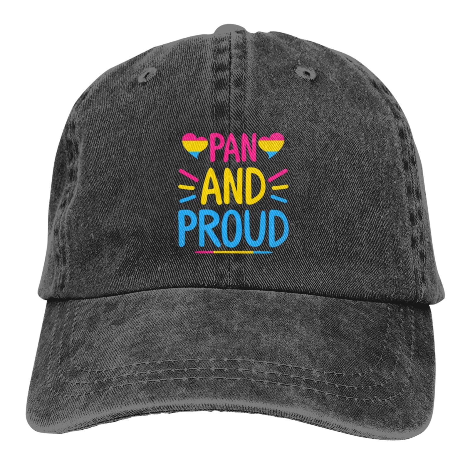 Pansexual Pride Baseball Cap - Black LGBTQ+ Trucker Hat for Men & Women | Perfect for Pride Parades, Festivals & Everyday Wear