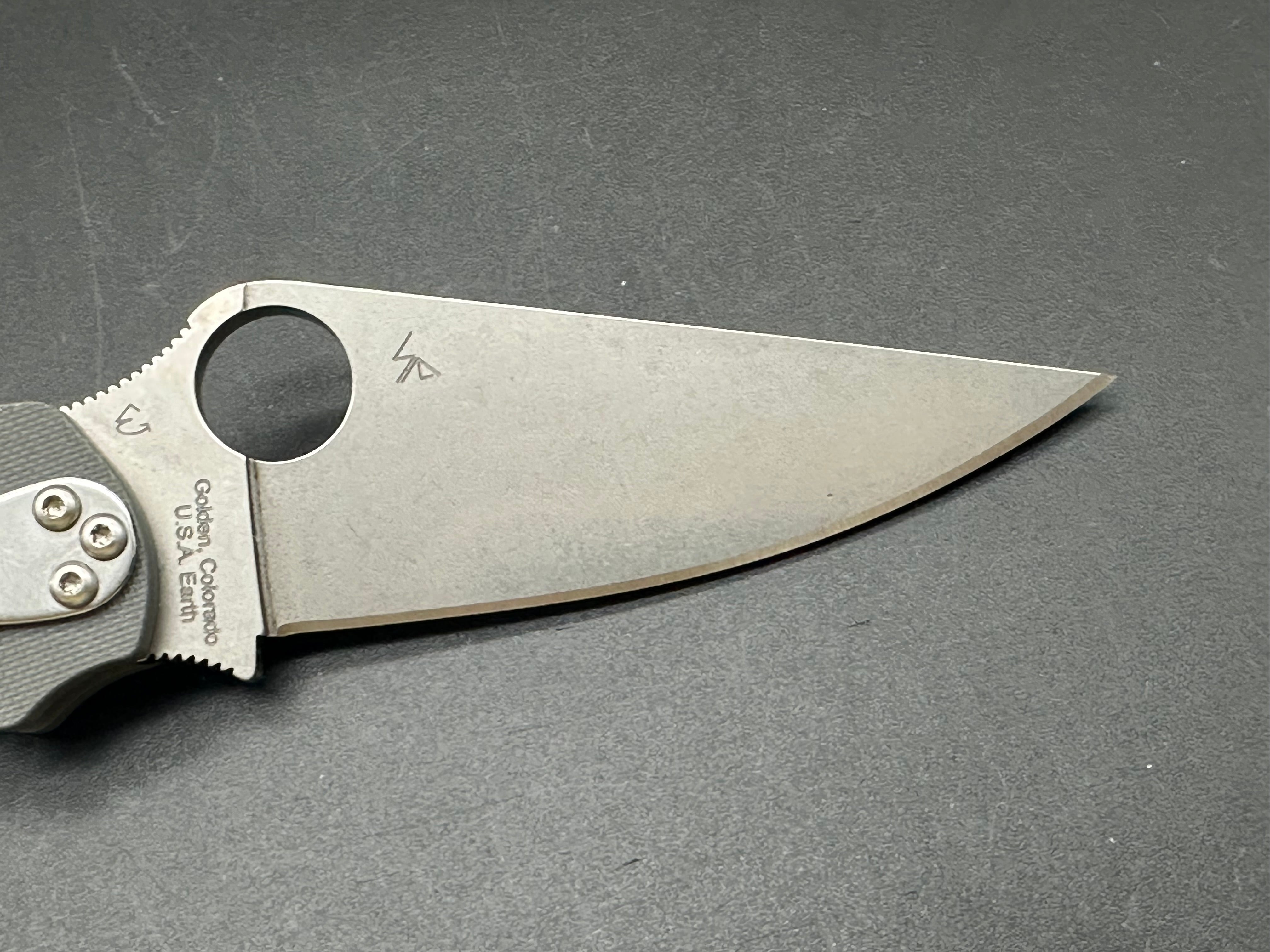 Spyderco Paramilitary 2 Folding Knife - Dark Gray G-10 Handle, CPM-S30V Steel Blade - EDC, Camping, Survival & Outdoor Activities